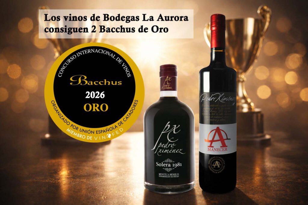 Los vinos de Bodegas La Aurora consiguen 2 Bacchus de Oro
